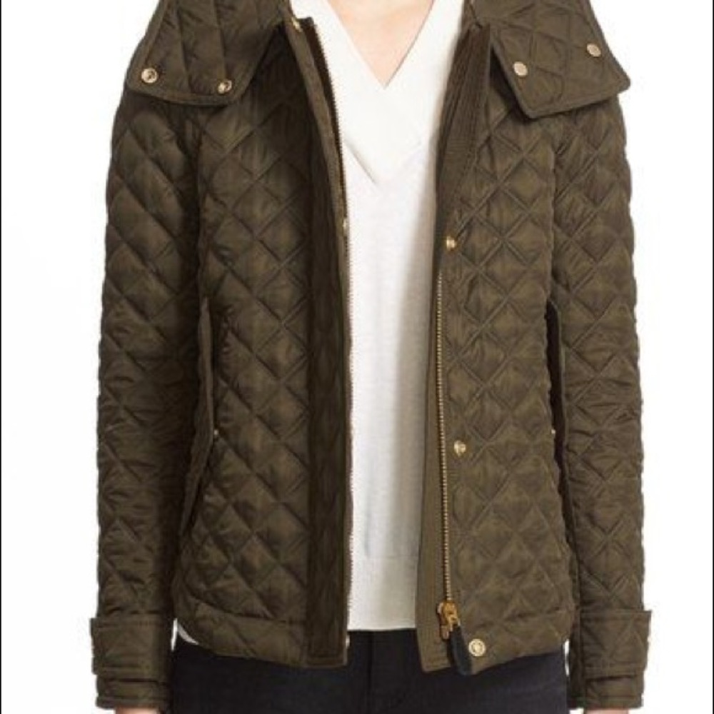 Burberry jacket quilted olive